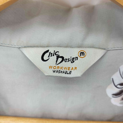 chic design 虎 レーヨンオープンカラーシャツ メンズ import:M