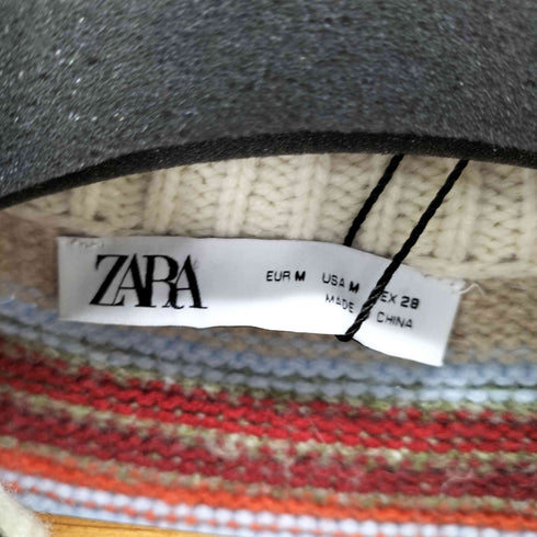 ザラ ZARA HANDCRAFTING デザインニットベスト レディース import:M
