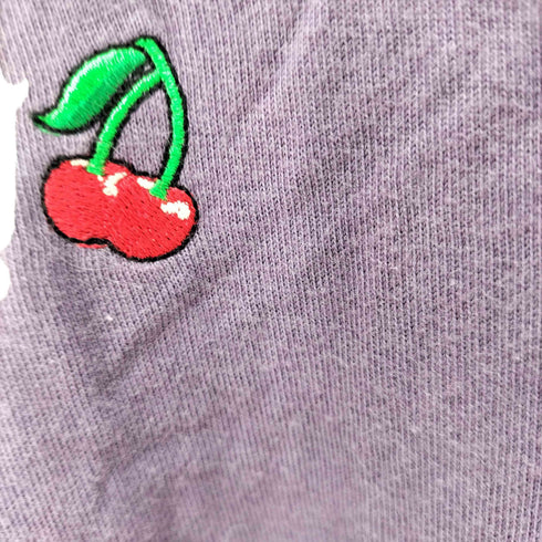 ステューシー Stussy Cherry Embroidered Purple T Shirt レディース import:M