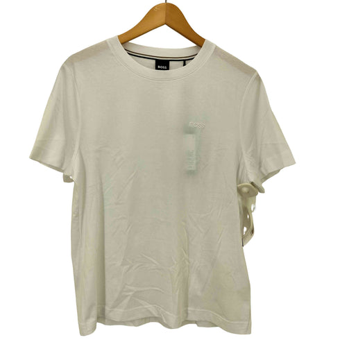 ヒューゴボス HUGO BOSS ロゴ 刺繍 S/S クルーネック Tシャツ メンズ import:M