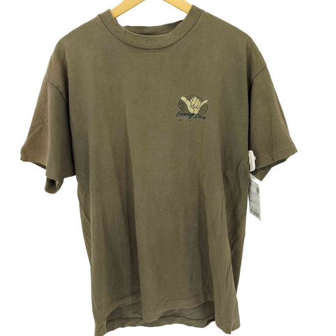 90S USA製 SOF TEE ボディ HANG LOOSE HAWAII プリント S/S Tシャツ シングルステッチ メンズ import:XL