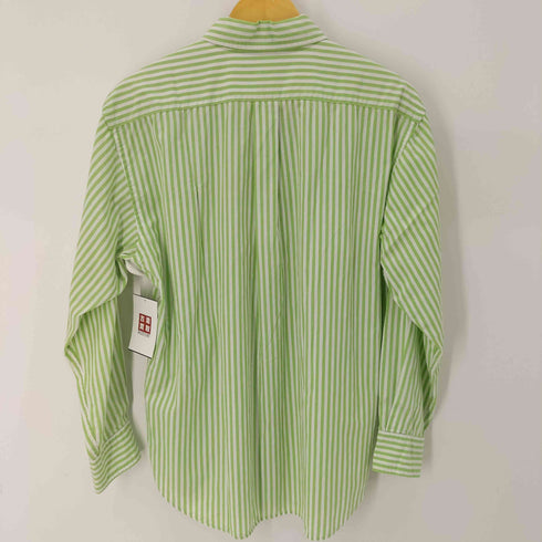ローレンラルフローレン LAUREN RALPH LAUREN L/S フロントロゴ刺繍ストライプ柄シャツ レディース US:12