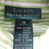 ローレンラルフローレン LAUREN RALPH LAUREN L/S フロントロゴ刺繍ストライプ柄シャツ レディース US:12