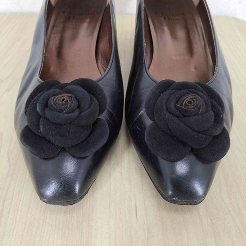 クリスチャンディオール Christian Dior ローズデザイン ヒールパンプス レディース 8