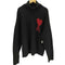 アミアレクサンドルマテュッシ AMI ALEXANDRE MATTIUSSI 24AW ADC FUNNEL NECK SWEATER ハートロゴ ファンネル ネック セーター メンズ import:XL