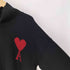 アミアレクサンドルマテュッシ AMI ALEXANDRE MATTIUSSI 24AW ADC FUNNEL NECK SWEATER ハートロゴ ファンネル ネック セーター メンズ import:XL