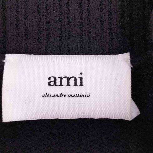 アミアレクサンドルマテュッシ AMI ALEXANDRE MATTIUSSI 24AW ADC FUNNEL NECK SWEATER ハートロゴ ファンネル ネック セーター メンズ import:XL