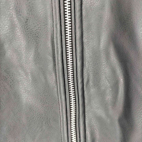 エイチアンドエム H&M フェイクレザー ジップアップジャケット メンズ import:L