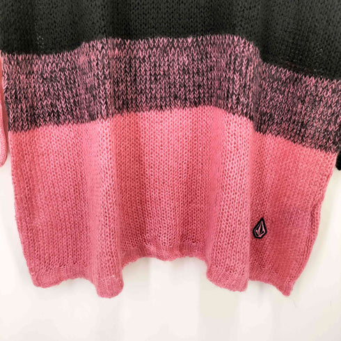 ヴォルコム VOLCOM SCARE ME KNIT 裾 ロゴ 刺繍 ロング ニット レディース import:M