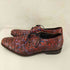 総柄 型押し革靴 メンズ 9 1/2