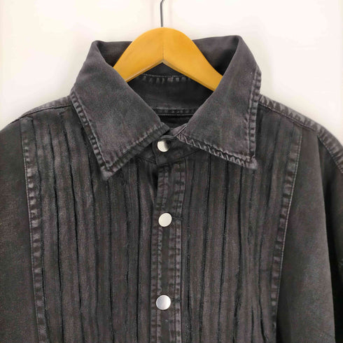 INTODUSK DENIM DRESS SHIRT WASHED BLACK メンズ JPN:M