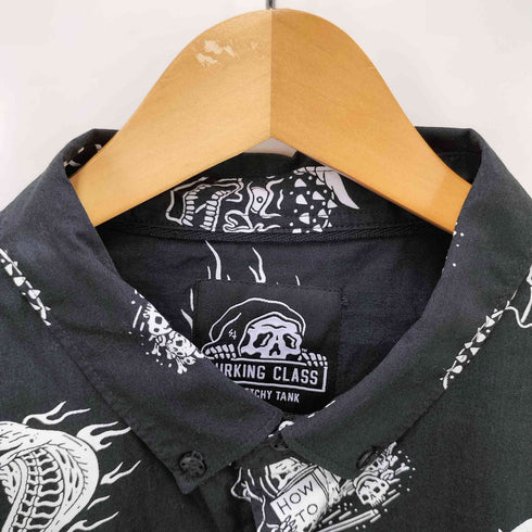 ラーキングクラス LURKING CLASS 総柄 ボタンダウン S/S シャツ メンズ JPN:L