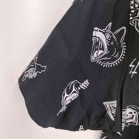 ラーキングクラス LURKING CLASS 総柄 ボタンダウン S/S シャツ メンズ JPN:L