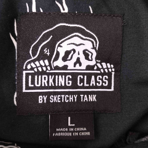 ラーキングクラス LURKING CLASS 総柄 ボタンダウン S/S シャツ メンズ JPN:L