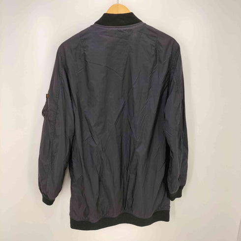 アルファインダストリーズ ALPHA INDUSTRIES 裏地ウッドランドカモ ロング リバーシブル MA-1 フライト ジャケット レディース import:L