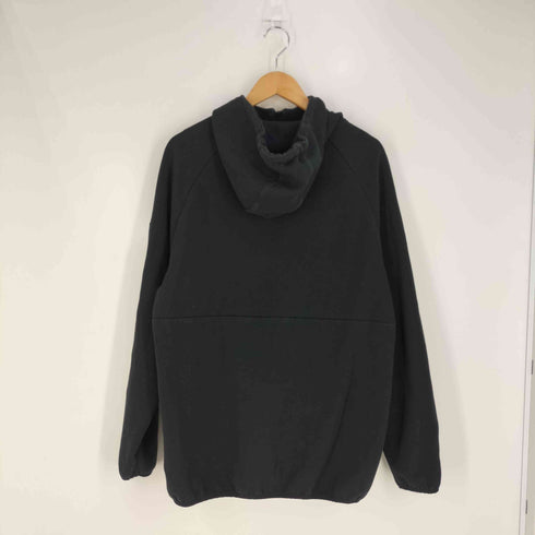 ザダファーオブセントジョージ The DUFFER of ST.GEORGE BLACK LABEL ロゴ パッチ 刺繍 ハーフジップ プルオーバーパーカー メンズ import:XL