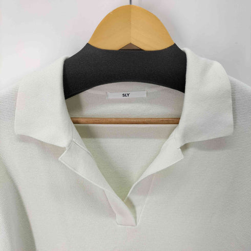 スライ SLY OLLAR KNIT S/OP COLLAR KNIT ショートワンピース レディース JPN:2