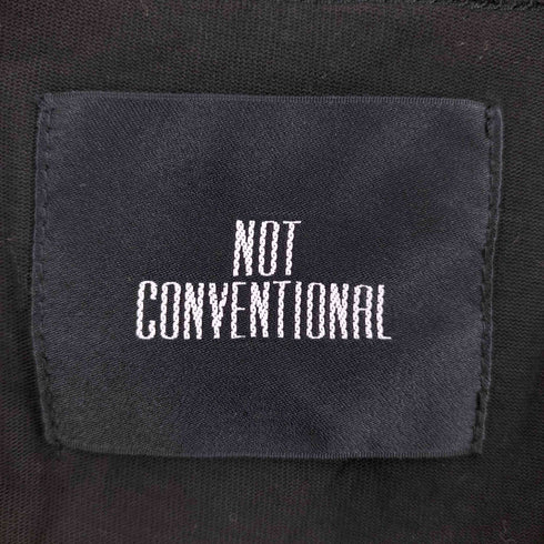 ノットコンベンショナル NOT CONVENTIONAL アシンメトリークルーネックTシャツ メンズ FREE