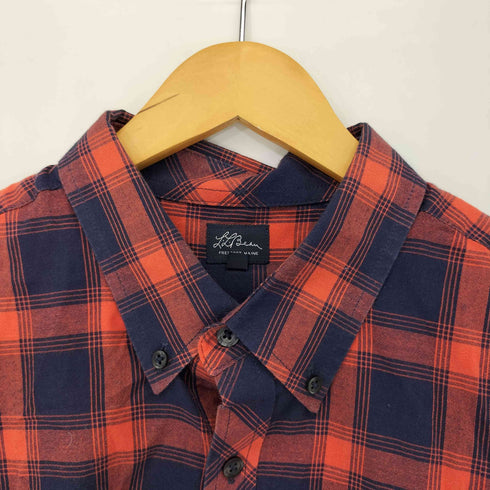 エルエルビーン L.L.Bean 筆記体タグ ボタンダウンチェックシャツ メンズ JPN:L