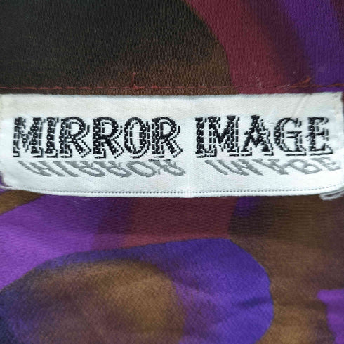 MIRROR IMAGE 総柄 開襟シャツ メンズ