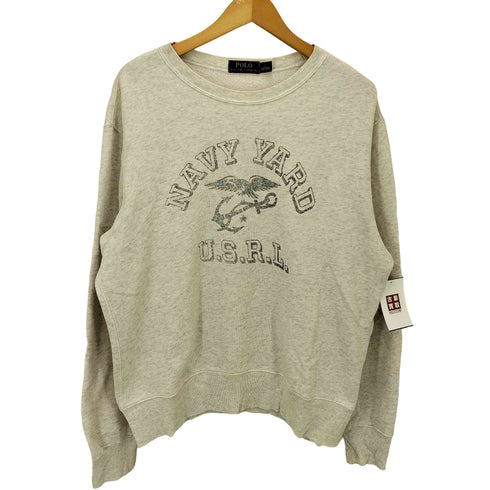 ポロラルフローレン POLO RALPH LAUREN NAVY YARD 霜降り ミリタリープリント スウェット メンズ import:L