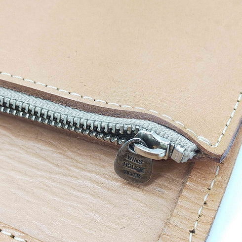 WINS HOUSE クロコ 革 SILVER ZIP レザー 長財布 メンズ