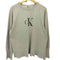 カルバンクラインジーンズ Calvin Klein Jeans ロゴプリント Vガゼット クルーネック スウェット カットオフ メンズ import:L