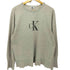 カルバンクラインジーンズ Calvin Klein Jeans ロゴプリント Vガゼット クルーネック スウェット カットオフ メンズ import:L