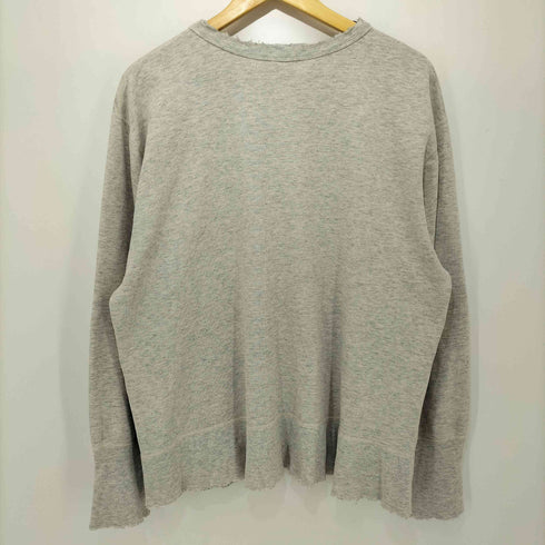 カルバンクラインジーンズ Calvin Klein Jeans ロゴプリント Vガゼット クルーネック スウェット カットオフ メンズ import:L