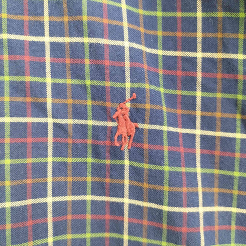 ラルフローレン RALPH LAUREN CLASSIC FIT ポニー刺繍 チェック柄 長袖 シャツ メンズ 3TGL