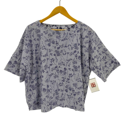 ナチュラルランドリー NATURAL LAUNDRY ストライプ総柄ブラウス レディース JPN:2