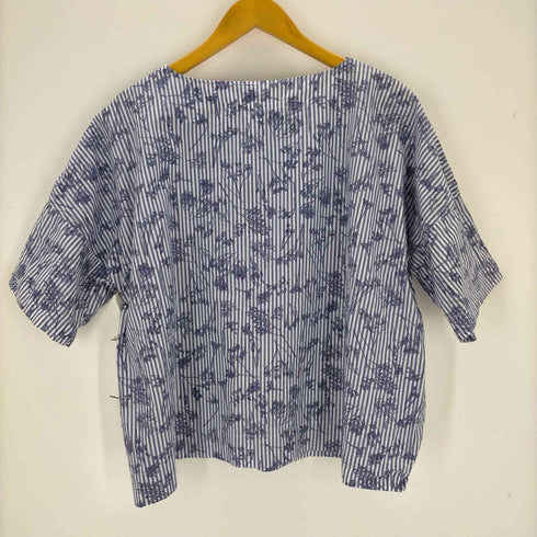 ナチュラルランドリー NATURAL LAUNDRY ストライプ総柄ブラウス レディース JPN:2