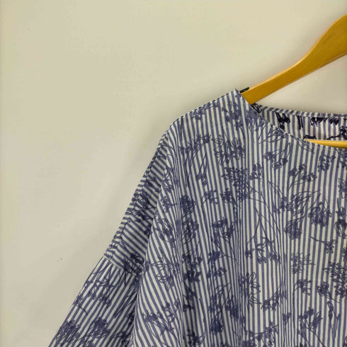 ナチュラルランドリー NATURAL LAUNDRY ストライプ総柄ブラウス レディース JPN:2