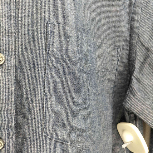 エディーバウアー Eddie Bauer コットン ボタンダウン 長袖 ストライプシャツ メンズ JPN:XS