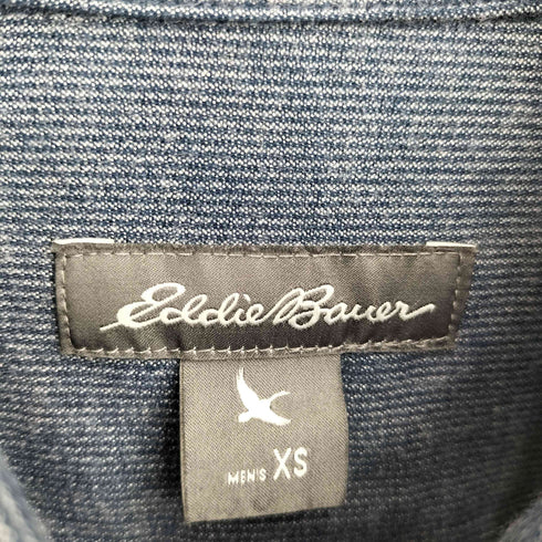 エディーバウアー Eddie Bauer コットン ボタンダウン 長袖 ストライプシャツ メンズ JPN:XS
