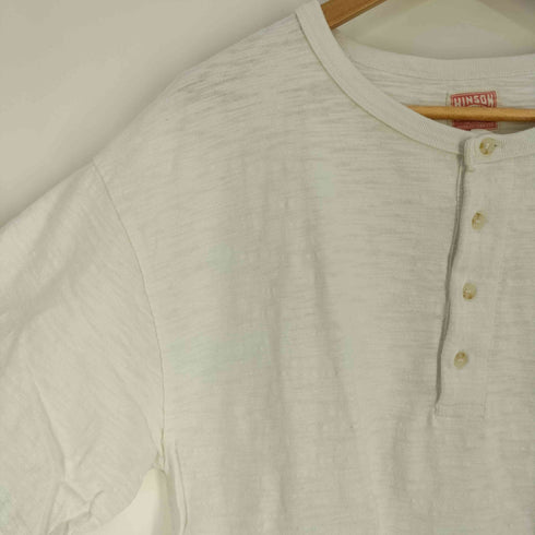 ヒンソン HINSON 別注 ヘンリーネック スラブ半袖 TEE Tシャツ メンズ import:M