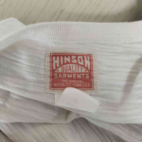 ヒンソン HINSON 別注 ヘンリーネック スラブ半袖 TEE Tシャツ メンズ import:M