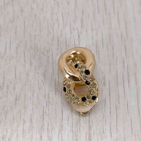 クリスチャンディオール Christian Dior ラインストーンイヤリング レディース