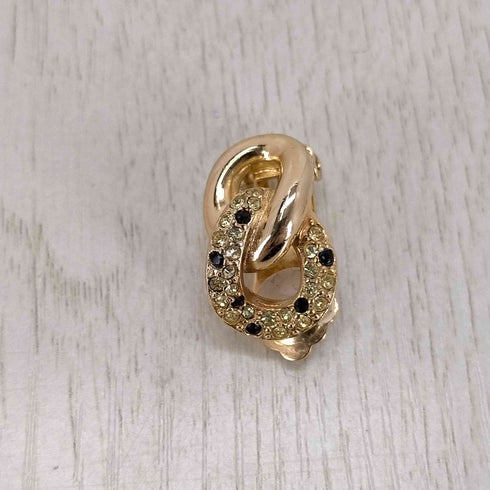 クリスチャンディオール Christian Dior ラインストーンイヤリング レディース