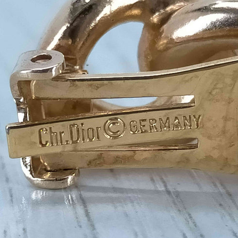 クリスチャンディオール Christian Dior ラインストーンイヤリング レディース