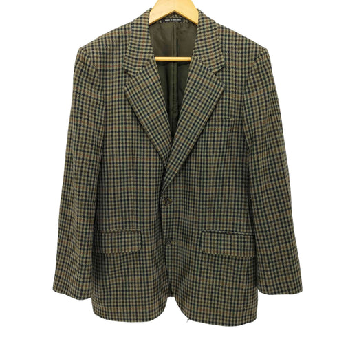 Kinglynne × Saddleworth Woolen Company ガンクラブチェック MADE IN ENGLAND 英国製 2B ウールテーラードジャケット メンズ