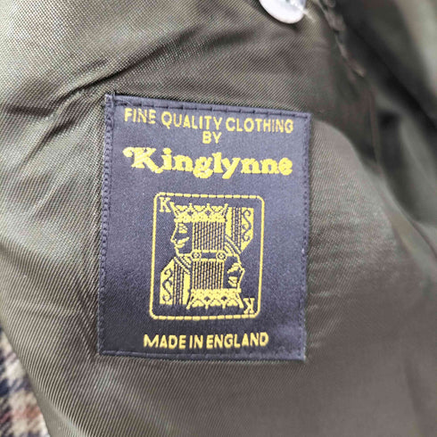 Kinglynne × Saddleworth Woolen Company ガンクラブチェック MADE IN ENGLAND 英国製 2B ウールテーラードジャケット メンズ