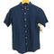 エディーバウアー Eddie Bauer シアサッカー ボーダー ボタンダウン 半袖シャツ メンズ JPN:XS