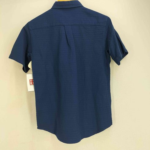 エディーバウアー Eddie Bauer シアサッカー ボーダー ボタンダウン 半袖シャツ メンズ JPN:XS