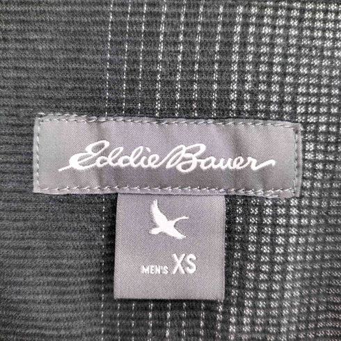 エディーバウアー Eddie Bauer スタンドカラー 細畝 ボタンダウン 長袖 ボーダー コーデュロイシャツ メンズ JPN:XS