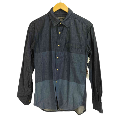 エディーバウアー Eddie Bauer スナップボタン シャンブレー 長袖シャツ メンズ JPN:XS