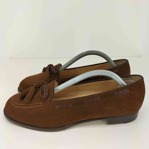 マノロブラニク MANOLO BLAHNIK Suede Tassel Loafer スエード タッセルローファー レディース 37 1/2