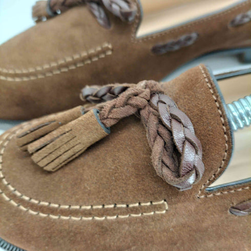 マノロブラニク MANOLO BLAHNIK Suede Tassel Loafer スエード タッセルローファー レディース 37 1/2
