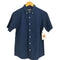 エディーバウアー Eddie Bauer シアサッカー ボーダー ボタンダウン 半袖シャツ メンズ JPN:XS