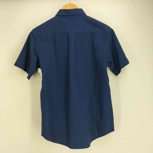 エディーバウアー Eddie Bauer シアサッカー ボーダー ボタンダウン 半袖シャツ メンズ JPN:XS